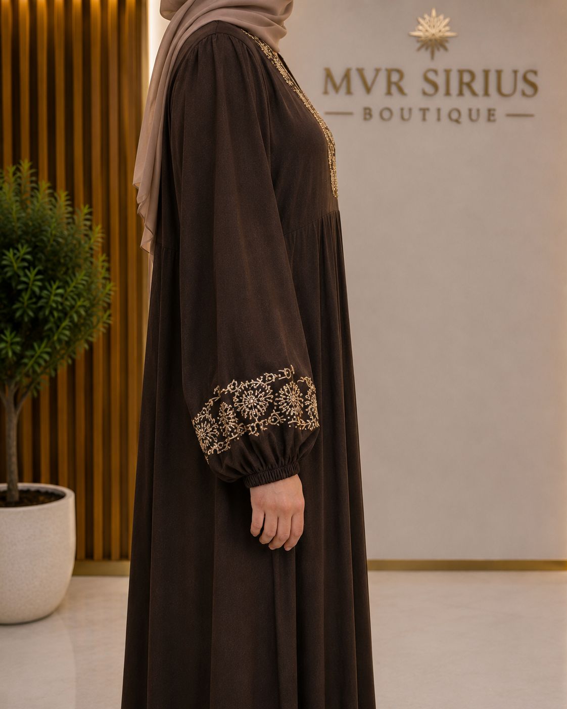 Sultan Elbise Kahverengi