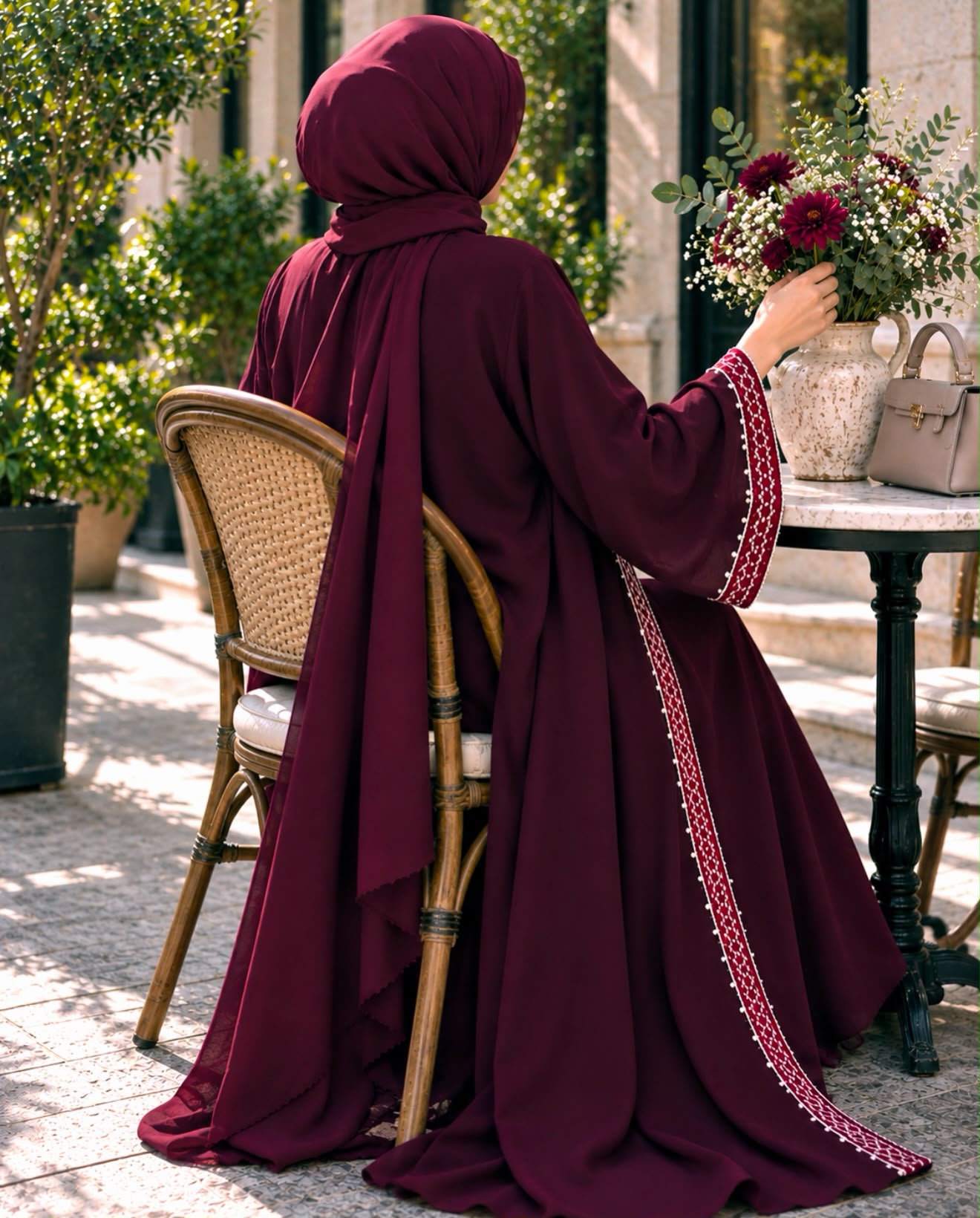 MİHRA ABAYA FERACE (Mürdüm)