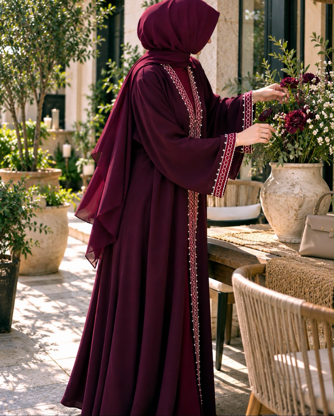 MİHRA ABAYA FERACE (Mürdüm)