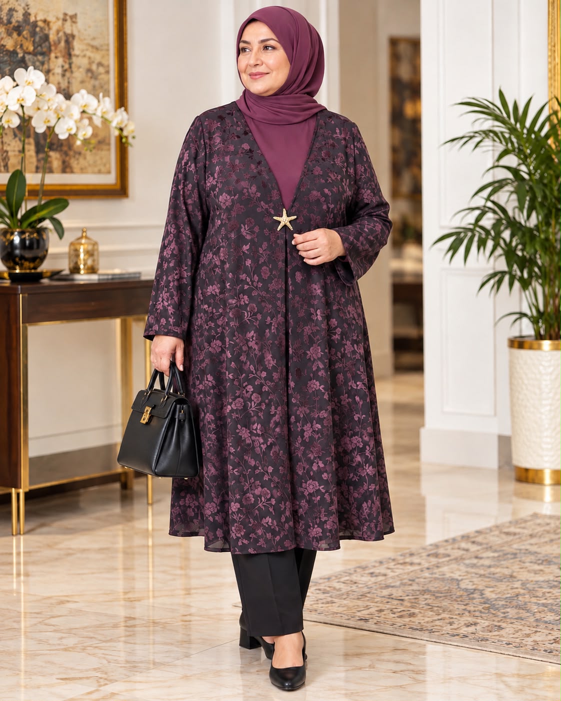 Mürdüm Anne Kimona abaya